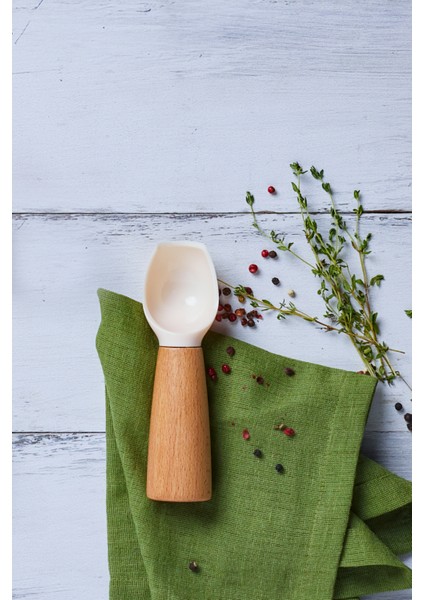 Kahverengi Doğa Temalı Dondurma Kaşığı, Şık ve Kullanışlı Tasarım