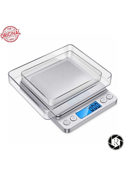 Gri Dijital Hassas Terazi, 0,1g Hassasiyet, Çok Amaçlı Kapasiteli, Kullanışlı Teraz. fiyatları
