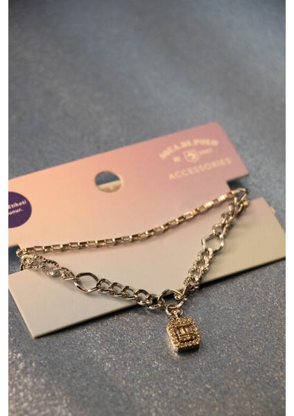 Kadın Gümüş Dikdörtgenli Bileklik modelleri