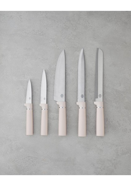 Pratik Kesme Tahtası ve Bıçak Seti, 21.5X13X20 Cm, Krem Renk fırsatları