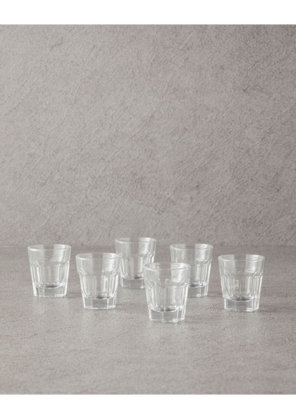 6'lı 45 ml Şeffaf ve Bordo Cam Bardak Seti, Şık ve Kullanışlı Tasarım fiyatları