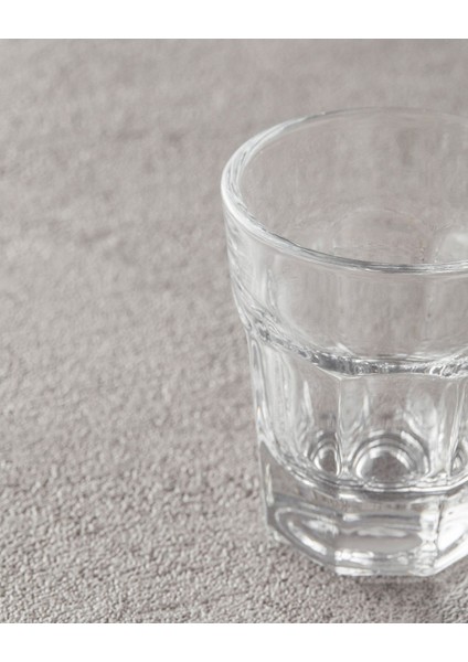 6'lı 45 ml Şeffaf ve Bordo Cam Bardak Seti, Şık ve Kullanışlı Tasarım fırsatları