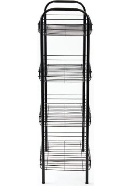 4 Katlı Siyah Metal Raf, Pratik ve Şık Depolama Çözümü modelleri