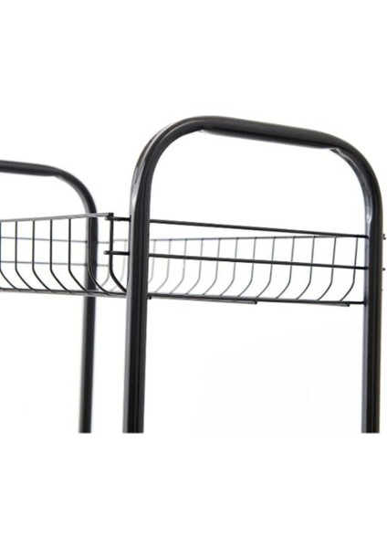 4 Katlı Siyah Metal Raf, Pratik ve Şık Depolama Çözümü fırsatları