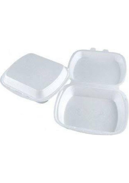 Köpük Tabak Mod 23 C, Bölmesiz, Kapaklı, 100 Adet, Metalik Renkli