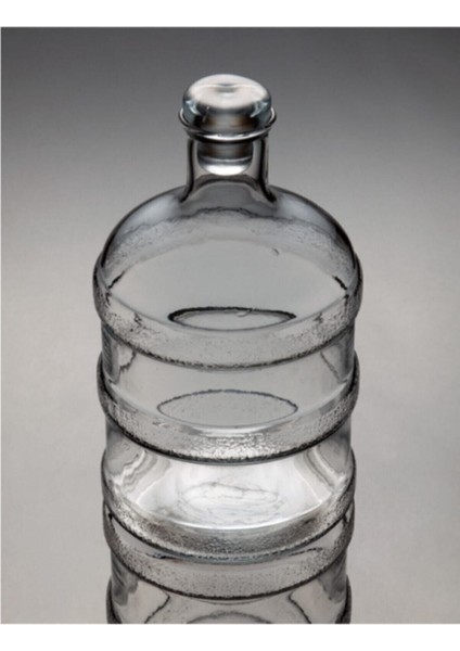 Beyaz 1.9 L Cam Damacana Su Şişesi, Şık ve Dayanıklı Sıvı Kabı