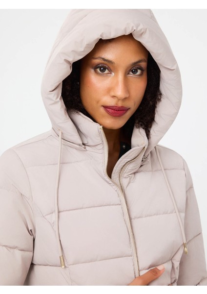 Regular Fit Bej Kadın Mont LF2041091 fırsatları