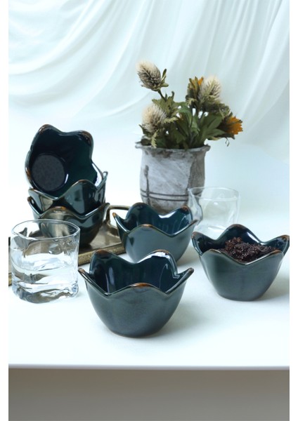 Zümrüt Zambak Çerezlik ve Sosluk Takımı, 12 Cm, 6'lı Set fiyatları