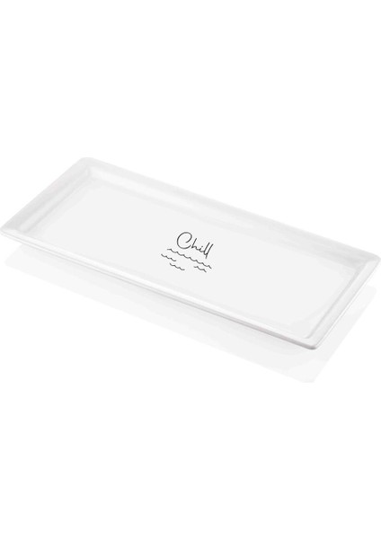 Çok Renkli Dikdörtgen Servis 35X16 Cm, Şık ve Kullanışlı Ev Gereçleri