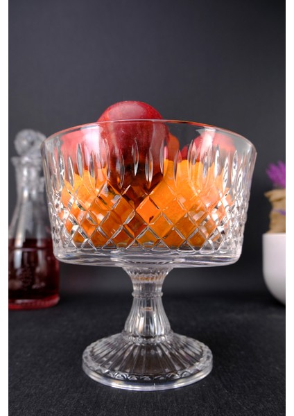 Turuncu 20 cm Cam Servis ve Sunum Kasesi, Şık ve Kullanışlı Tasarım