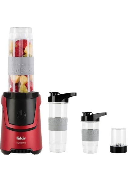 Kırmızı 2'li 600W Çok Amaçlı Kişisel Blender Öğütücü