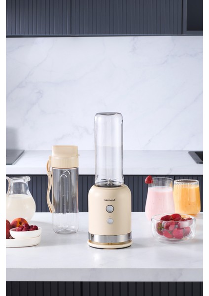 Krem Bej Çok Amaçlı Smoothie Blender ile Sağlıklı Içecekler Hazırlayın