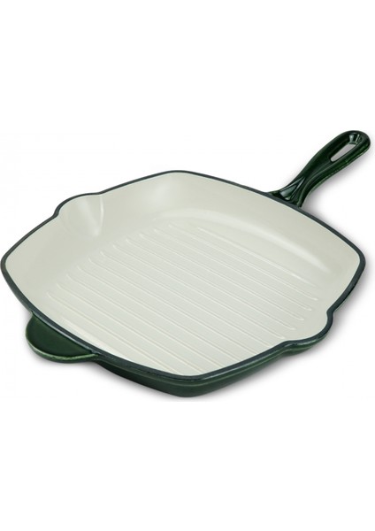 Heritage Demir Döküm Emayeli Grill Tava Yeşil 26 cm fırsatları