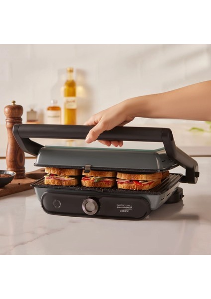 Şık Siyah Tost Makinesi, Güçlü ve Dayanıklı, Hızlı Isıtma, Kolay Kullanım fırsatları