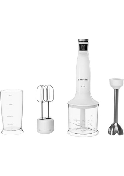 1500 Watt Mini Blender Beyaz, Güçlü ve Hafif, Pratik Kullanım Için Uygun