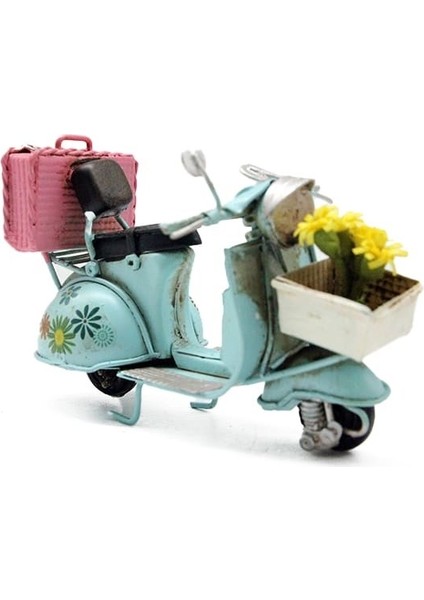 Dekoratif Metal Scooter Önü Sepetli fiyatları
