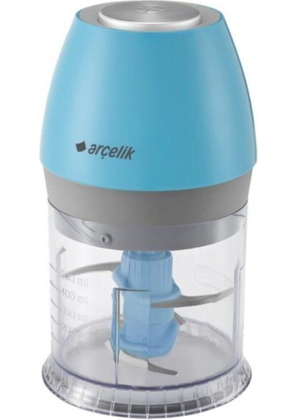 450 Watt Çift Bıçaklı Mavi Doğrayıcı, Güçlü ve Şık Tasarım