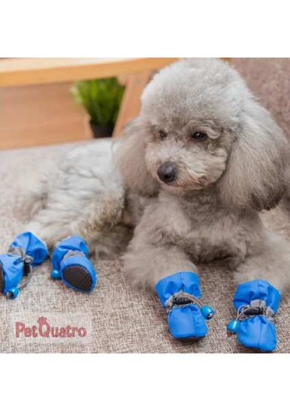 Köpek Reflektörlü Su Geçirmez Çizme No:4 Pembe