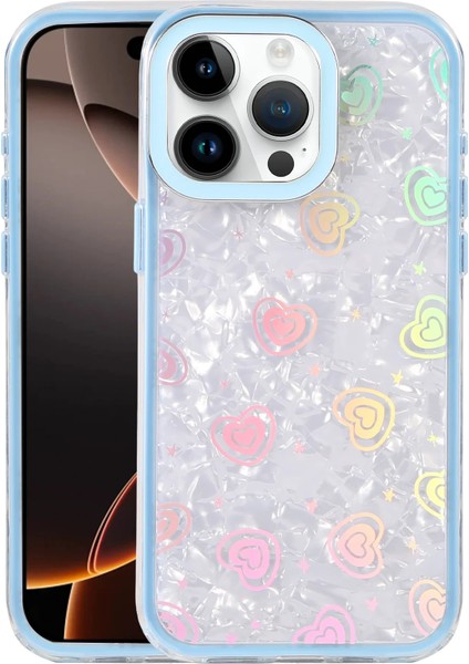 Msa-Shop Newface Apple Iphone 16 Pro Max Lumi Desenli Kapak - Mavi