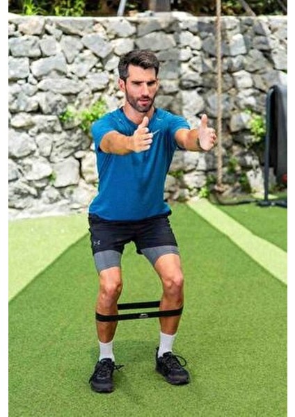 Pilates Aksesuarları Üçlü Mini Loop Band Seti 50 x 5 cm Farklı Direnç Seviyeleriyle