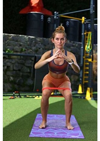 Pilates Aksesuarları Üçlü Mini Loop Band Seti 50 x 5 cm Farklı Direnç Seviyeleriyle