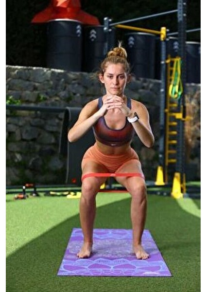Pilates Aksesuarları Üçlü Mini Loop Band Seti 50 x 5 cm Farklı Direnç Seviyeleriyle