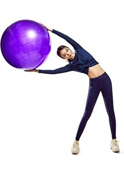 Pilates Topu 65 cm PVC Malzeme ile Denge ve Güçlendirme Amaçlı Kullanım fırsatları