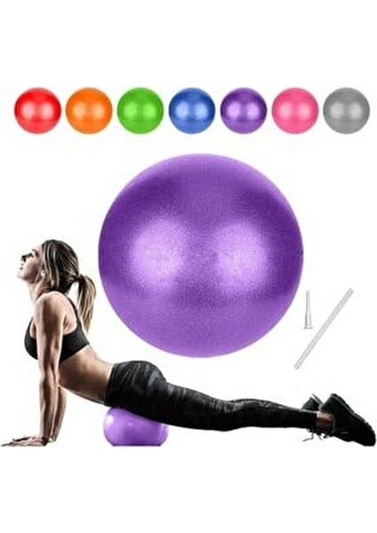Pilates Topu 65 cm PVC Malzeme ile Denge ve Güçlendirme Amaçlı Kullanım