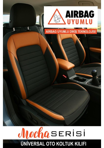 Mocha Taytüyü Oto Koltuk Kılıfı (Peugeot 206-207-208-306-307-407 Uyumlu) modelleri