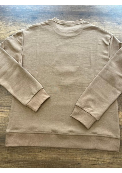 Unisex Oversize Sweatshirt Açık Kahve modelleri