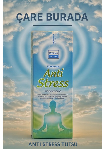 Darshan Incense - Anti Stress Çubuk Tütsü (20'li)
