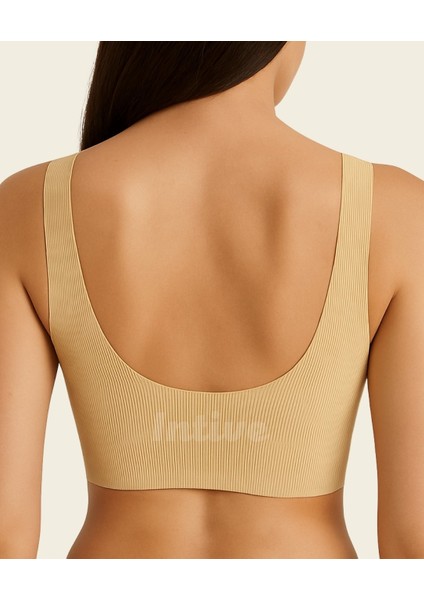 Elise Ithal Fitilli Önü Çıtçıt Düğmeli Açılabilen Üstün Kalite Dikişsiz Lazer Kesim Bralet fiyatları