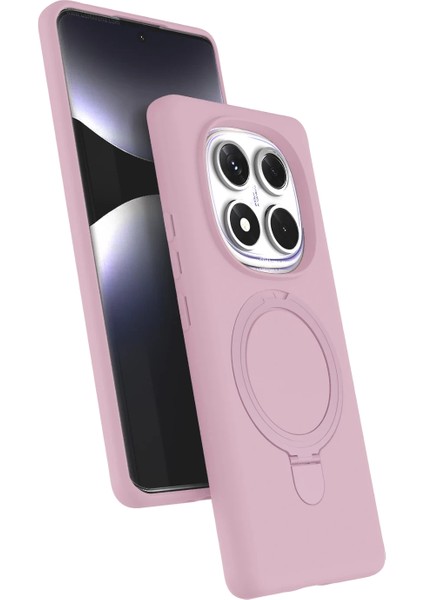 Msa-Shop Newface Xiaomi Redmi Note 14 Pro 5g Regal Magsafe Standlı Kapak - Açık Pembe