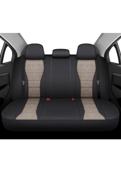 City Serisi Chevrolet Caprice 2006-2017 ile Uyumlu Koltuk Kılıfı, Kahverengi