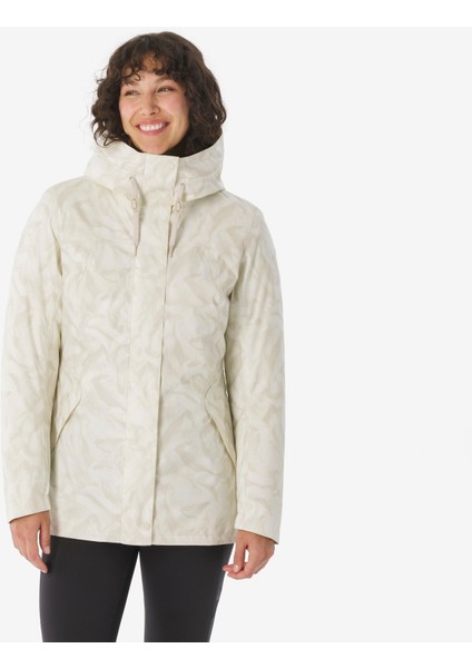 Quechua Kadın Outdoor Su Geçirmez Kar Montu/kışlık Mont - Bej - NH500 -10 °c