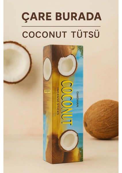 Darshan Incense - Coconut Çubuk Tütsü (20'li)