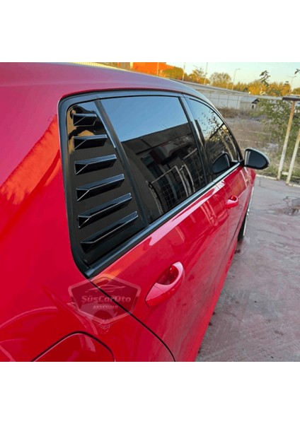 Vw Golf 7 7.5 2012-2020 Uyumlu Kelebek Cam Izgarası Kelebek Cam Vizörü Havalandırma Sağ Sol Takım Parlak Siyah indirimleri