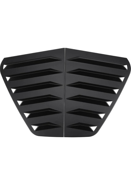 Vw Golf 7 7.5 2012-2020 Uyumlu Kelebek Cam Izgarası Kelebek Cam Vizörü Havalandırma Sağ Sol Takım Parlak Siyah