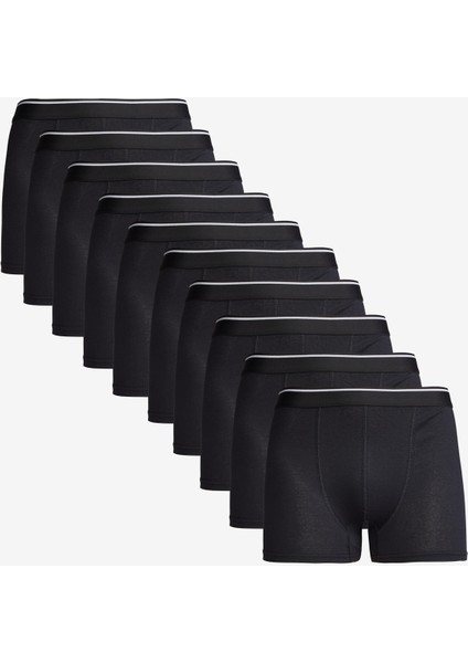 10'lu Paket Pamuklu Standart Fit Boxer