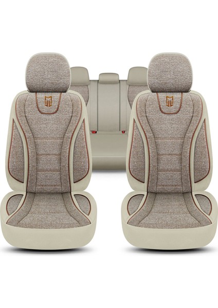 City Serisi Alfa Romeo 159 2005-2011 ile Uyumlu Koltuk Kılıfı, Bej