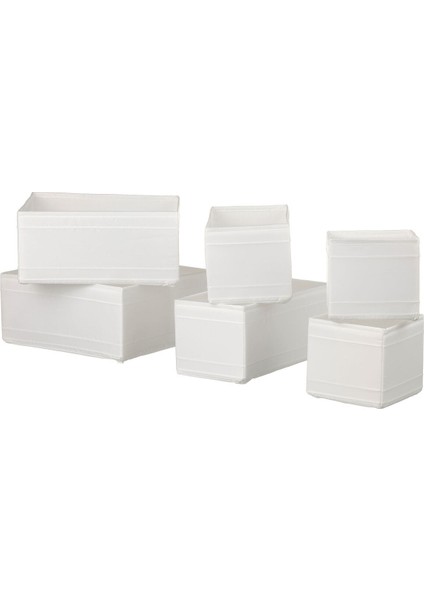 Kutu Seti, Beyaz, 6 Parça
