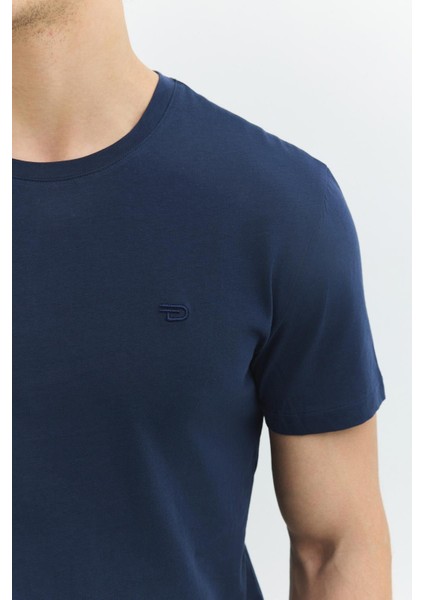 Regular Fit Lacivert Erkek T-Shirt indirimleri