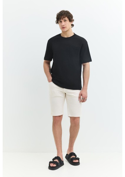 Rahat / Relax Fit Siyah Erkek T-Shirt