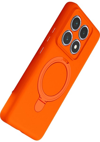 Msa-Shop Newface Xiaomi Mi 14T Pro Regal Magsafe Standlı Kapak - Turuncu modelleri