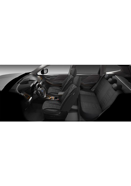 City Serisi Audı A7 Sportback 2010-2018 ile Uyumlu Koltuk Kılıfı, Siyah fiyatları