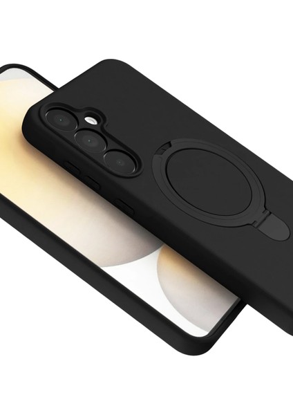 Msa-Shop Newface Samsung Galaxy A55 5g Regal Magsafe Standlı Kapak - Siyah indirimleri
