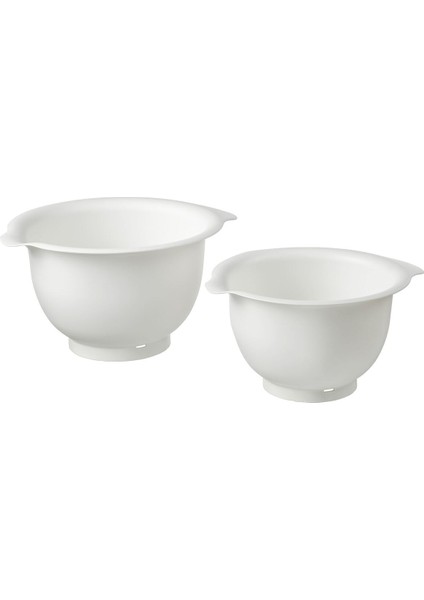 Karıştırma Kabı, Beyaz, 2,3 Lt x 3,7 Lt, 2 Parça