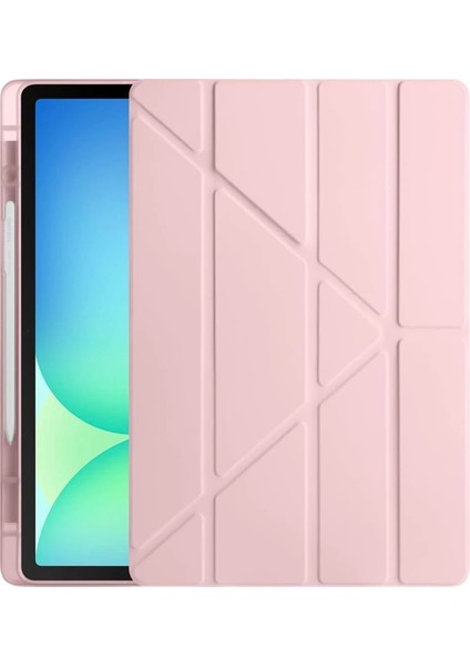 Msa-Shop Newface Ipad Pro 11 (2024) Kılıf Kalemlikli Hugo Tablet Kılıfı - Rose Gold