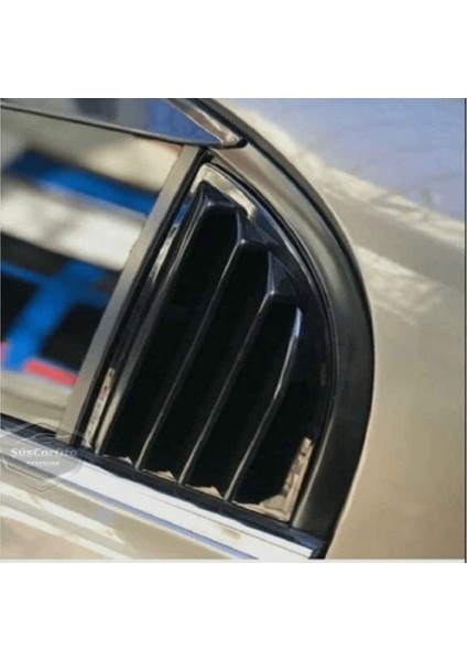 Honda Civic Fd6 2006-2011 Uyumlu Kelebek Cam Izgarası Kelebek Cam Vizörü Havalandırma Sağ Sol Takım Parlak Siyah