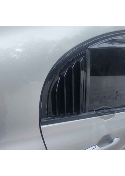 Honda Civic Fd6 2006-2011 Uyumlu Kelebek Cam Izgarası Kelebek Cam Vizörü Havalandırma Sağ Sol Takım Parlak Siyah